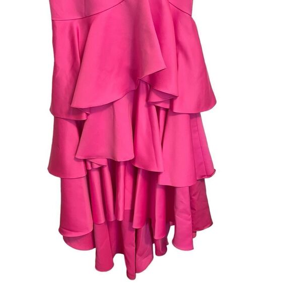 Jay Godfrey Harvey Strapless Hot Pink Ruffle Gown Size 10 NWT - Picture 4 of 10